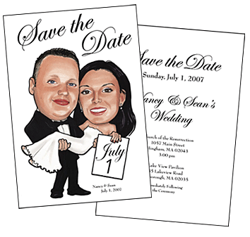 Save the Date Caricature