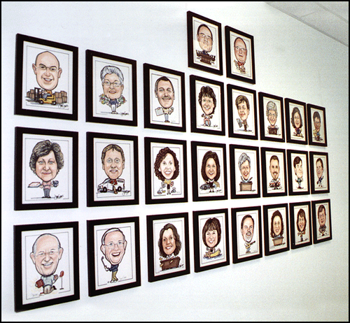 Caricature Wall