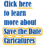 Save the Date Caricatures